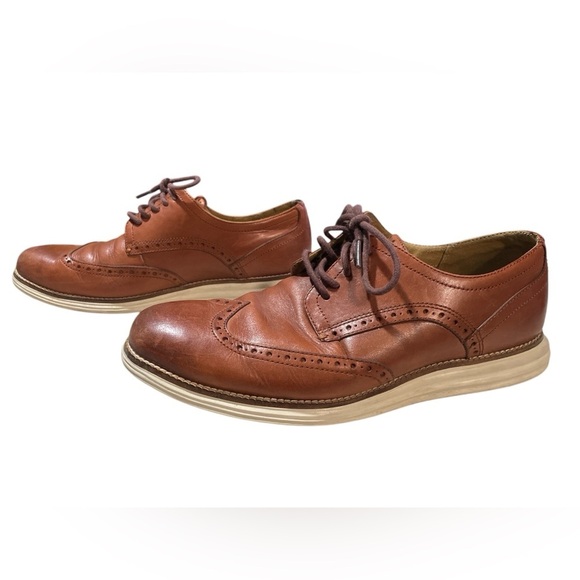 COLE HAAN Men's ØriginalGrand Remastered Wingtip Oxfords size 10W - Picture 2 of 4